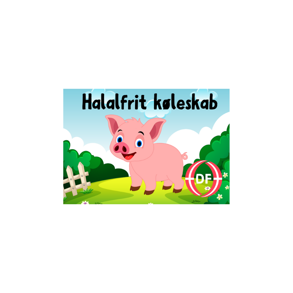 Halalfrit køleskab magnet